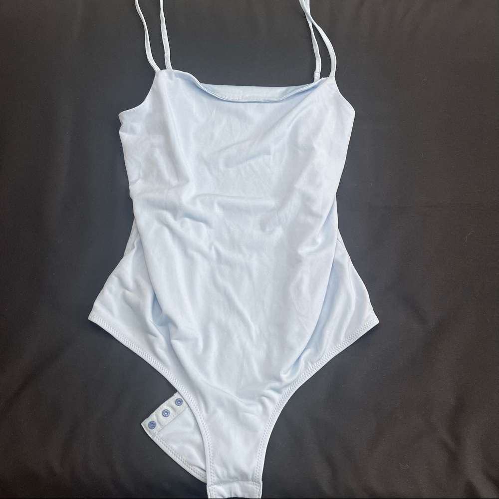 Baby Blue Bodysuit Top